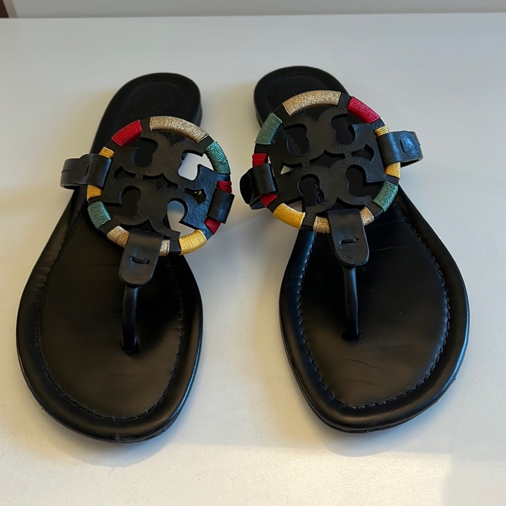 Tory Burch Miller, black leather, size 9. Worn twice.